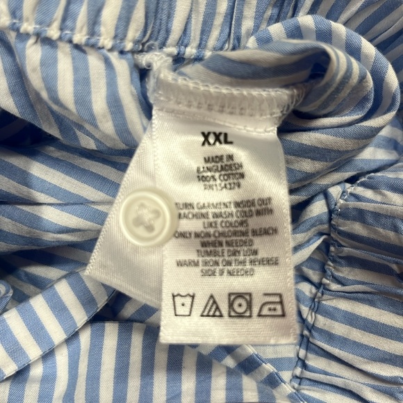 NWT Aeropostale  Long Sleeve Striped Wrap-Tie Cropped Shirt - Picture 6 of 6